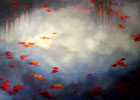 Suspended, oil on canvas, 26