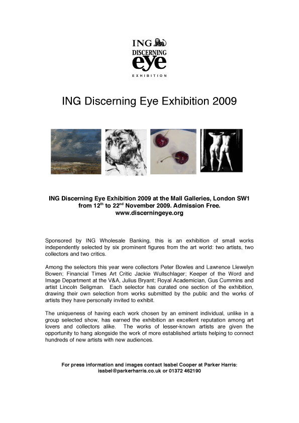 THE MALL GALLERIES ING Discerning Eye - Galleries magazine