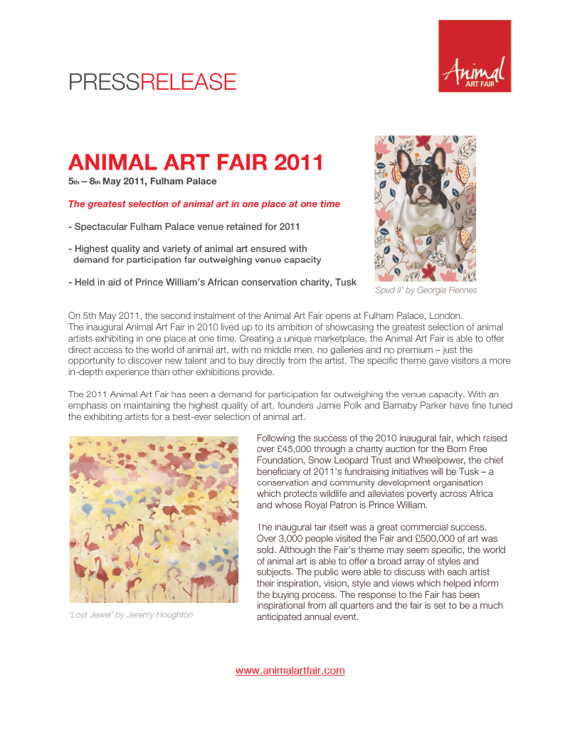 ANIMAL ART FAIR contemporary animal artists - Galleries magazine
